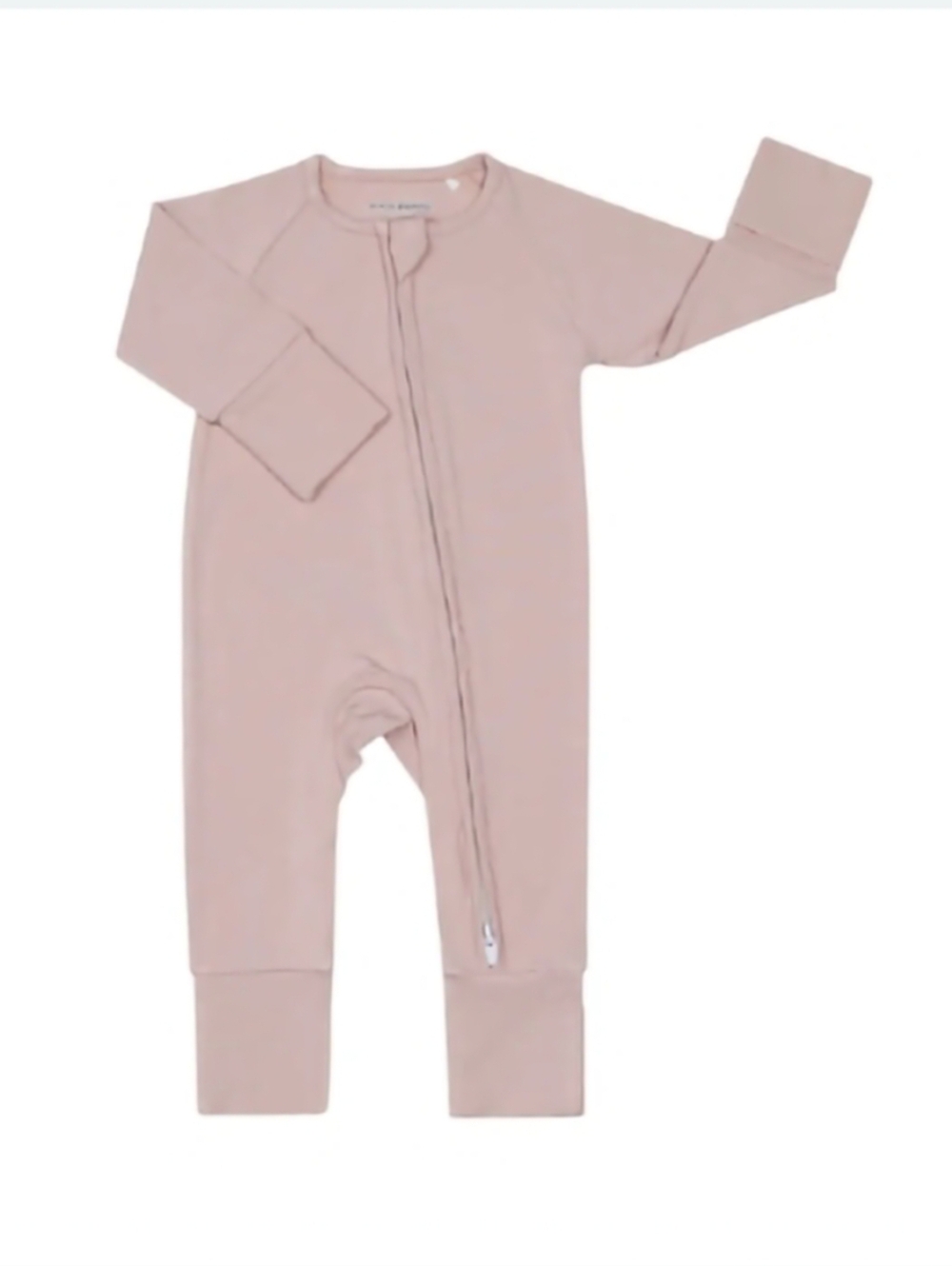 Cocomoon 9 - 12 Months Sunset Blush Coveralls Baby Pajamas zipper Onesie Pink